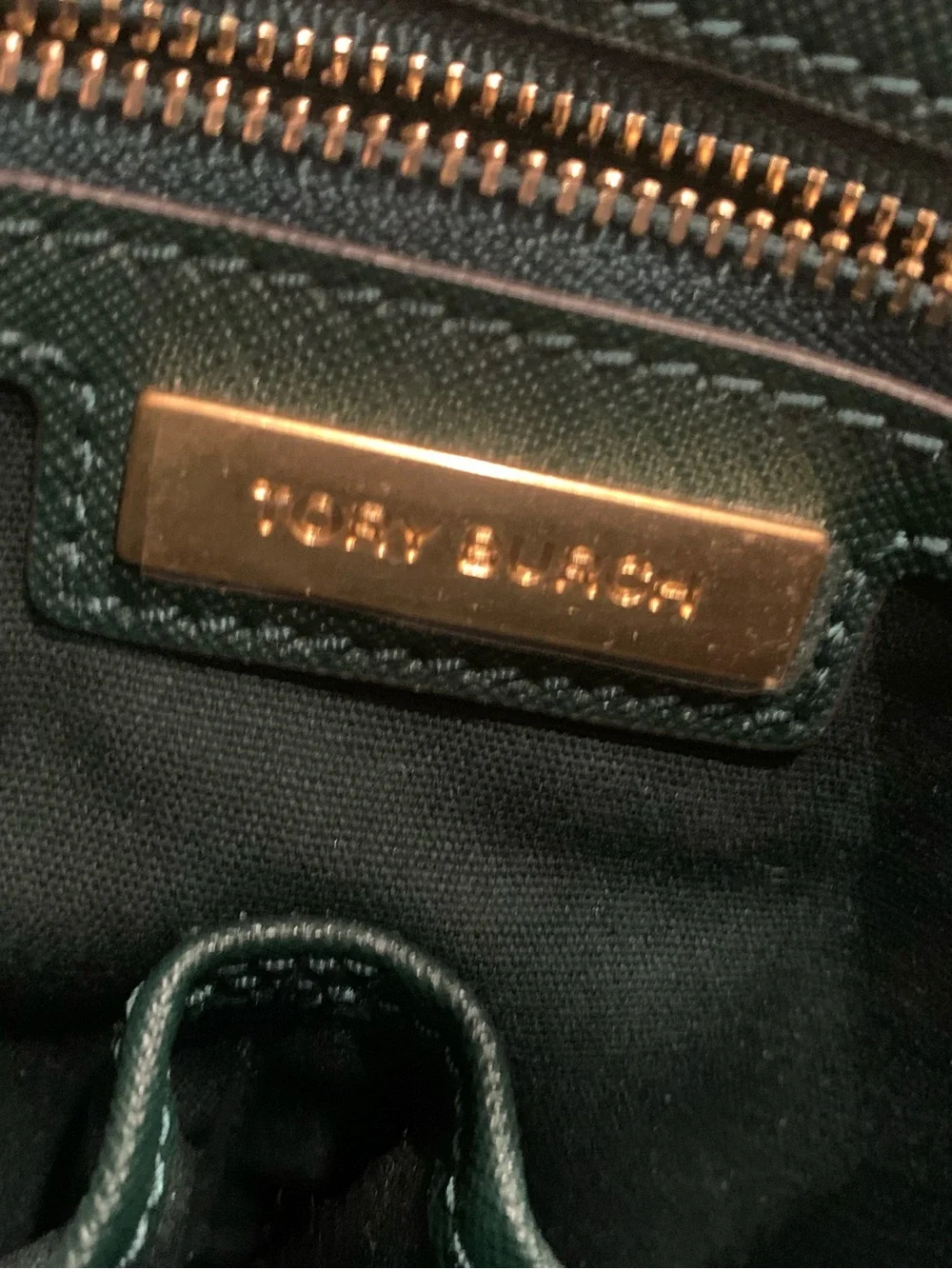 Tory Burch Robinson Tote Green Leather